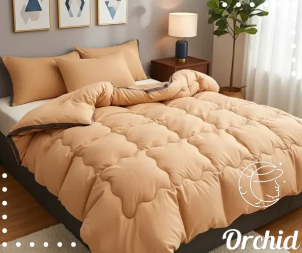 لحاف اوركيد شتوي جملي والاطار بني