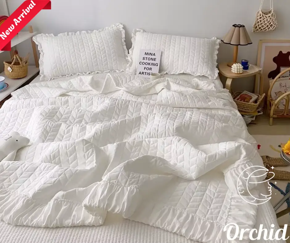 كوفرته قطن ابيض