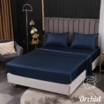 طقم ملايه استرايب مقلم قطن - 3 قطع - Image 3