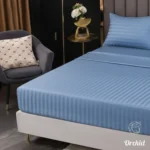 طقم ملايه استرايب مقلم قطن - 3 قطع - Image 6