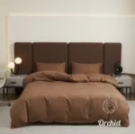 كفر لحاف أوركيد قطن ناعم بسوستة-3 قطع - Image 4