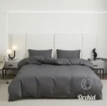 كفر لحاف أوركيد قطن ناعم بسوستة-3 قطع - Image 5