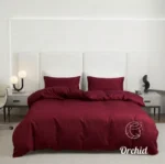 كفر لحاف أوركيد قطن ناعم بسوستة-3 قطع - Image 7