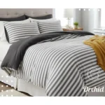 كيس لحاف بسوسته منقوش-اوركيد - 3 قطع