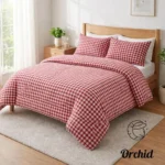 كيس لحاف بسوسته منقوش-اوركيد - 3 قطع - Image 3